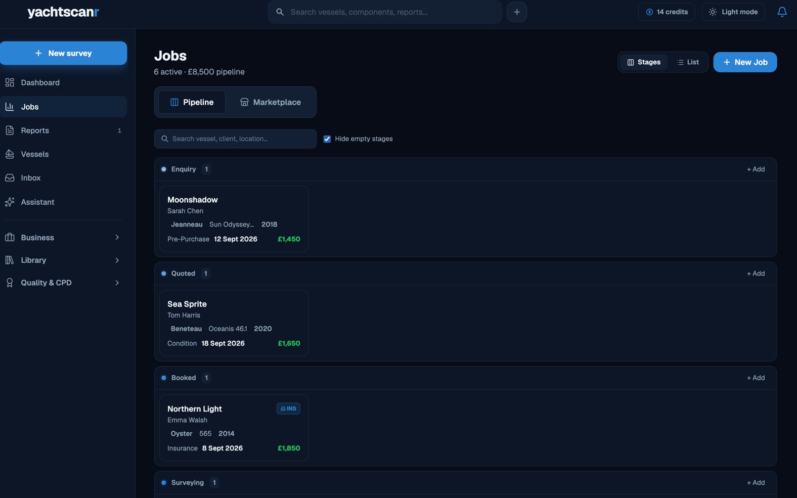 Track your jobs